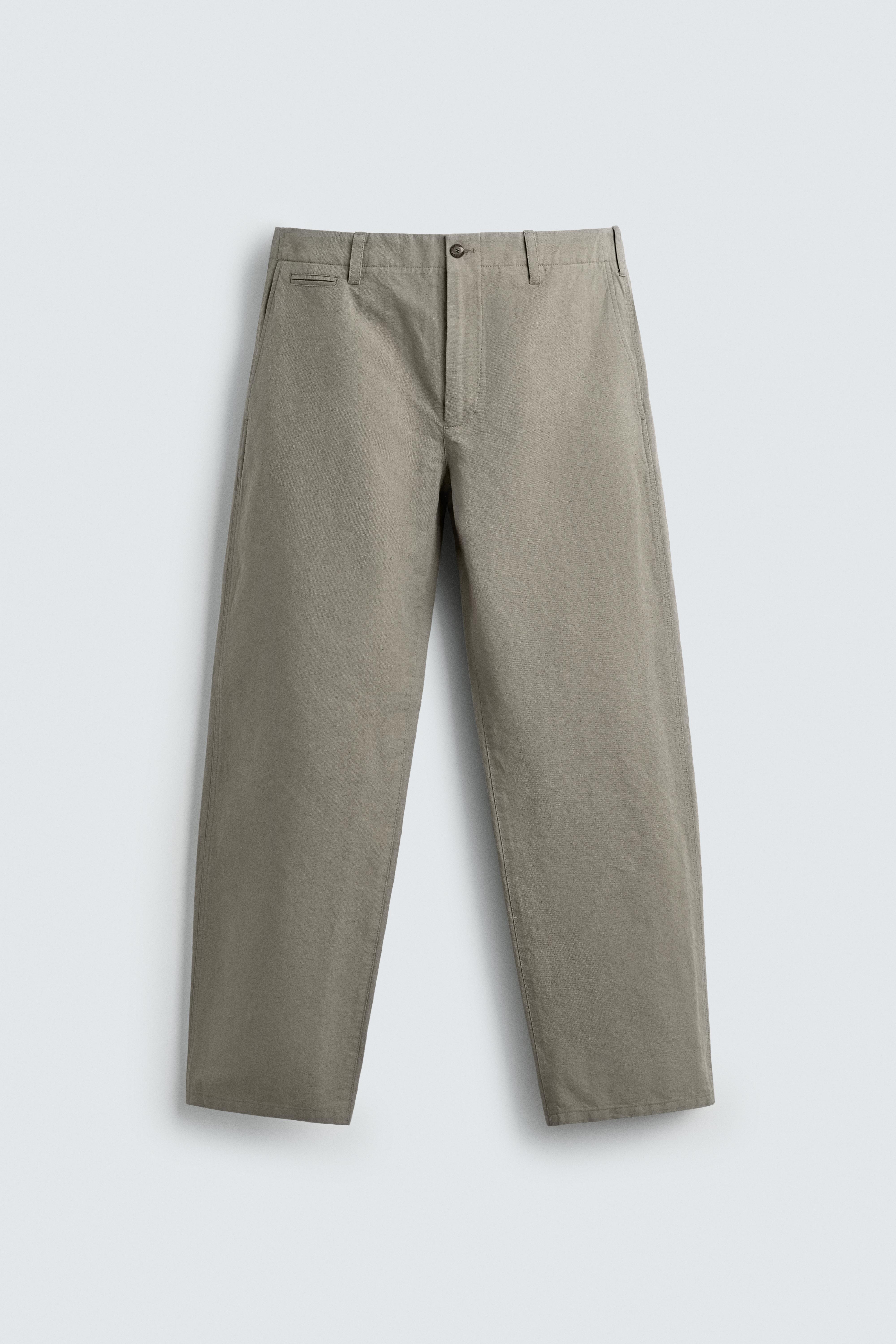 RELAXED FIT BELT LOOP PANTS